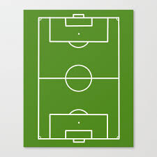 The american youth soccer organization sets out a range of guidelines for marking soccer fields and making them safe for use by the a football field has significantly more markings on it than a soccer pitch which makes the action easier to follow for spectators. Football Field Fun Design Soccer Field Canvas Print By Efratul Society6