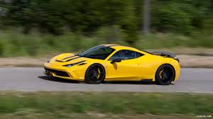 2014 Novitec Rosso Ferrari 458 Speciale Yellow Side Hd Wallpaper 3