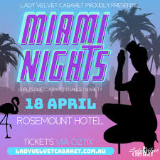 It seems like the 1980s are making a big comeback! Miami Nights Graduation Show Lady Velvet Cabaret Lady Velvet Cabaret