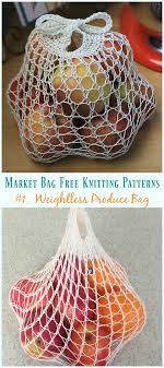 Knitters, get your needles poised! Market Bag Free Knitting Patterns