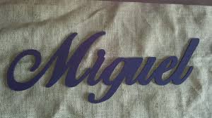 Ele é visto como um profissional dedicado, por mais que viva arrumando confusão com seus colegas de trabalho, e sempre topa qualquer projeto oferecido pela diretoria da emissora. Nome Para Parede Decorativo Em Mdf Miguel No Elo7 J S Atelier A5e757
