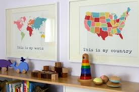 Here are a collection of my favorite kids' rooms that look like they belong to real kids. Usa Maps In Kids Rooms Kids Room Art Kidspace Interiors
