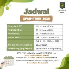 Nisn 0012570106 nama siswa arif firmansyah jurusan agribisnis tanaman pangan dan hortikultura id pendaftaran. Jadwal Span Ptkin 2020 Anakugm Com