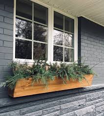 Hanging planter boxes under windows. Diy Window Boxes How To Attach To Bricks Cedar Stone Farmhouse