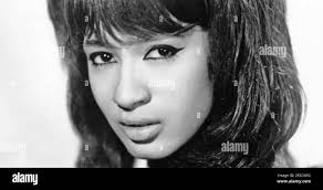 Singer of the girl group The Ronettes, Ronnie Spector, born Veronica Yvette  Bennett, is shown performing