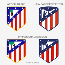 Club atlético de madrid, s.a.d., commonly known as atlético madrid and atlético de madrid, is a spanish football club based in madrid who play in la liga. Atletico De Madrid Badge Redesign On Behance