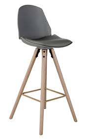 Tabouret De Bar H 77 Cm Oslo Gris Tabouret De Bar Tabouret Tabouret De Bar Blanc