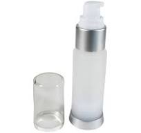 Airless Pump Bottles Lotion Serum Treatment Refillable Packaging - 30 ml / 1 oz. (Frost) • 5018
