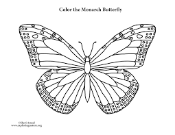 Monarch butterfly coloring page audio stories kids free pages colouring printables. Butterfly Monarch Coloring Page