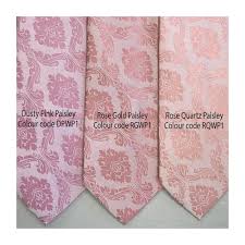 Dusty Pink Paisley Classic Men S Tie And Pocket Square Set