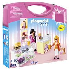 Playmobil 5631 City Life Tragbarer Spielekoffer Lebensmittelladen Uk Import Produktbeschreibung Wiederverwendbare Tragbar Playmobil Play Mobile Tresen