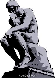 Pensador De Rodin Livre De Direitos Vetores Clip Art Ilustracao Arts0146 Coolclips Com