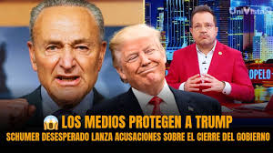 😱 Los medios protegen a Trump: Schumer desesperado lanza acusaciones sobre  el Cierre del Gobierno