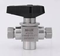 Nai-Lok 3 Way Trunnion Ball Valve Forged Stainless Steel 6000psi Instrument  Ball Valve for CNG Dispenser