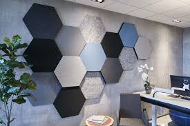 Thermo akustik vorhang schallschutz lärmschutzvorhang isolierend. Akustik Wandpaneel Hexa Wandverkleidung Schlafzimmer Wand Designs Akustik