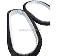 T20 PU Nylon Industrial Endless Polyurethane Brush Toothed Belt Brushes