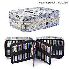 Dhgate.com provide a large selection of promotional storage art supplies on sale at cheap price and excellent crafts. Amazon Com Pencil Case Holder Slot Holds 202 Colored Pencils Or 136 Gel Pens With Zipper Clo Pencil Case Organization Pen Organization Art Supplies Storage