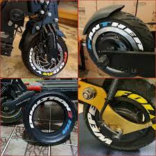 Griben Electric Scoot Tire Letters Sticker Custom Your Text 10 13 Permanent Ebay Scooter Building For Kids Electric Scooter