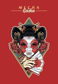 mecha geisha geisha art geisha drawing geisha artwork