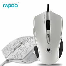 Original Rapoo V20 Optical Usb Wired Professional Gaming Mouse 3000 Dpi Ergonomic Led Light Mice For Computer Pc Laptop Pc Computer Pc Laptop Computer