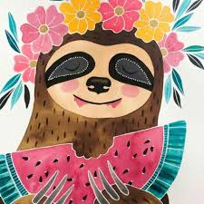 Pin By Laura Salinas Galeano On Drawings Sloth Art Art Artwork