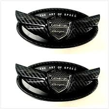 Click here to view more hyundai genesis carbon fiber wings on ebay. Buy Tonet 2x Custom Carbon Fiber Look Front Rear Trunk Genesis Coupe Emblem Badge For Hyundai Genesis Coupe Online In Indonesia B083tn139r