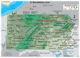 The official website for the pennsylvania general assembly, state senate and house of representatives. Pennsylvania Maps Facts World Atlas