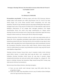 Dalam era ledakan maklumat ini, teknologi maklumat dan komunikasi atau ict amat penting. Pdf Pentingnya Teknologi Informasi Dan Komunikasi Terutama Dalam Dakwah Virtual