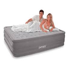Secondary comfort lock pump silently maintains desired firmness all night. Queen Air Mattress 20 Raised Full Size Aerobed Intex Built Pump Inflatable Bed Furniture Beds Mattresses