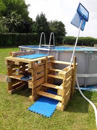 Diy above ground pool makeover Diy Pool Side Pallet Projects For Perfect Summer Entertaining Amazing Diy Interior Home Design