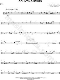 Counting Stars Viola Piano By Onerepublic Sheet Music Collection Solo Accompaniment Instrumental Parts Print Play Sku Cl0006192