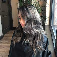 Minnesota Hairstylist Raynie On Instagram From A Partial Balayage Highlights To A Ash Blonde Highlights On Dark Hair Dark Hair With Highlights Hair Pale Skin