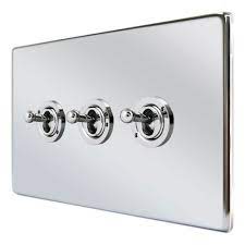 Maybe you would like to learn more about one of these? Hamilton Hartland Cfx Bright Chrome Toggle Switch 3 Gang