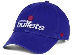 Washington Bullets 47 Nba Hardwood Classics 47 Clean Up Cap 47 Brand Sports Fan Shop Cap