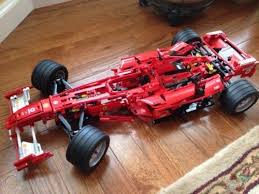 The range was first introduced in 2001 named after the lego racers video game series with the first wave of sets being based on the xalax segment of lego racers 2.the earlier sets were designed more as racing car toys than construction toy, and included a launcher element (which doubled up as a storage. Lego Technic Ferrari F1 Racer 1 8 8674 1118126986