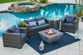 This chart shows fire pit table prices, features, ratings, dimensions and advantages of each. 34 Outdoor Propane Gas Fire Pit Table Square Bowl In Gray Shop4patio Com