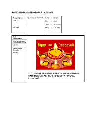 Cuti umum persekutuan dan juga cuti negeri. Depavali Day