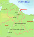Location of Georgetown in Guyana. (Source:... | Download ...