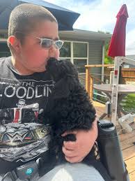 I know I just met you , but I love you! Rowen welcomed Otis into the family  today and it was love at first site. Rowen was worried Otis would be afraid