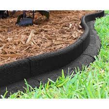 Easyflex no dig plastic landscape edging kit 40ft lawn. Ecoborder 24 Ft No Dig Landscape Edging Black Walmart Com Easy Landscaping Landscape Edging Mulch Landscaping