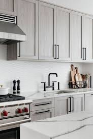 Eden White Penny Round Matte Ceramic Tile In 2020 Contemporary Kitchen Backsplash Stained Kitchen Cabinets Penny Tiles Kitchen