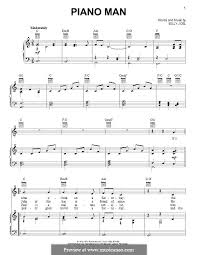 Words and music by billy joel. Piano Man By B Joel Sheet Music On Musicaneo
