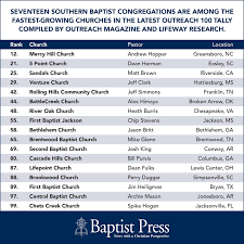 Baptists in southern churches preferred a more centralized organization of churches patterned after their associations, with a variety of ministries brought under the direction of one denominational organization.36 the increasing tensions and the discontent of baptists from the south over national. Fastest Growing Largest Churches Who Made The List Baptist Press
