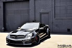 Mercedes Sl Wide Body Kit On Black Sl600 Mercedes Sl Wide Body Kits Mercedes
