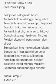 Sesetengah pakar menganggapnya sebagai salah satu jenis pengurusan secara umumnya, pengurusan maklumat adalah satu bentuk aktiviti yang pelbagai rupa yang boleh dilihat dari segi pandangan ekonomi dan. Twitter à¤ªà¤° Zaini Ujang Pesan Kepada Anak Oleh Zaini Ujang Belajarlah Selagi Ada Hayat Tuntutlah Ilmu Sehingga Liang Lahat Tekunilah Kemahiran Sampai Terpahat Bacalah Buku Biar Sebaris Ayat Fahamilah Sirah Nahu Serta