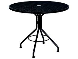 Back to article → spherical wicker coffee table. Woodard Wrought Iron Mesh 36 Wide Round Bistro Table With Umbrella Hole Wr280135