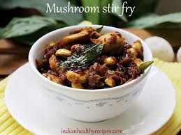 Mushroom Fry Recipe Https Www Indianhealthyrecipes Com Mushroom Fry Curry Recipes Easy Stuffed Mushrooms Curry Recipes