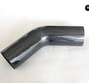 AC PERFORMANCE OD 3 inch (76mm) 45 degree Carbon Fiber Elbow, 3" Outer  diameter, Leg Length 6 inch (150mm), 1.3mm Thickness, 3K Twill Real Carbon  ...