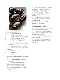 Biskut almond london adalah antara biskut yang popular di hari raya. Biskut Almond London Docx