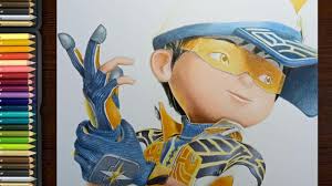 Boboiboy kuasa 3 menggambar dan mewarnai boboiboy galaxy. Boboiboy Solar Speed Drawing Youtube